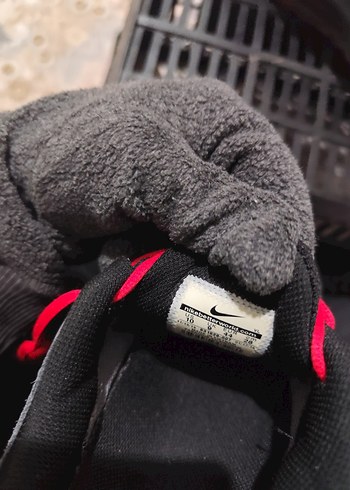 Gri Nike Spor Ayakkabı Kırmızı Bağcıklı - Görsel 12