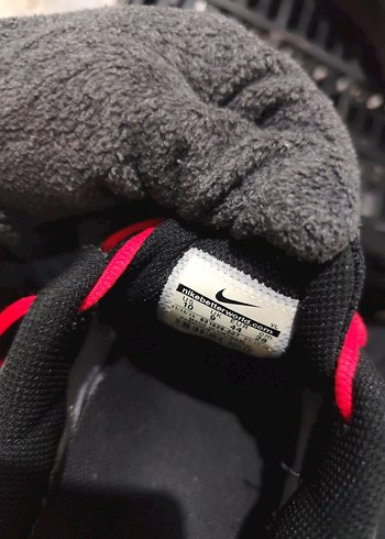 Gri Nike Spor Ayakkabı Kırmızı Bağcıklı - Görsel 11