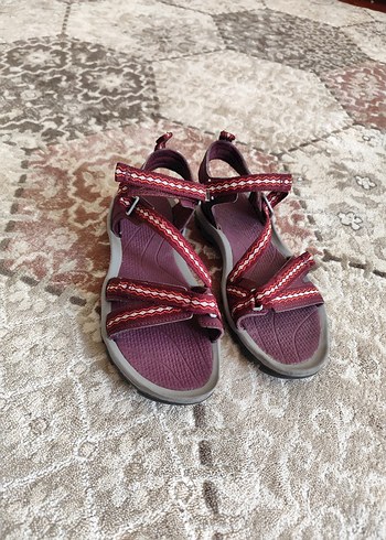 Quechua Bağcıklı Kadın Dolgu Topuk Sandalet