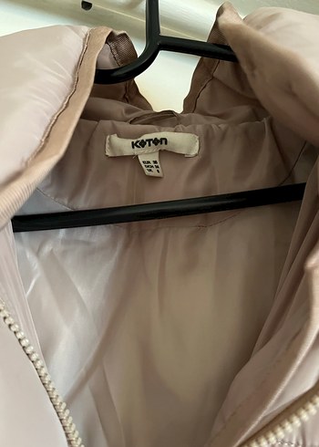 Bej Midi Kadın Kemerli Mont - Görsel 2