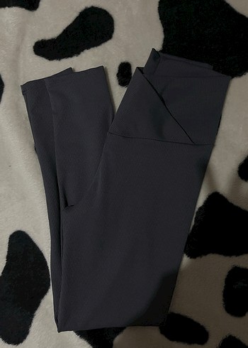 Kadın Gri fitilli Tayt - Görsel 2