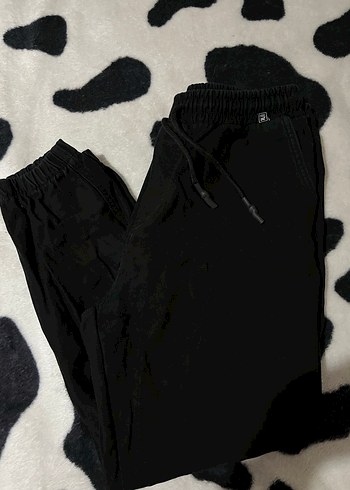 Siyah Rahat Kesim erkek kargo Pantolon - Görsel 2