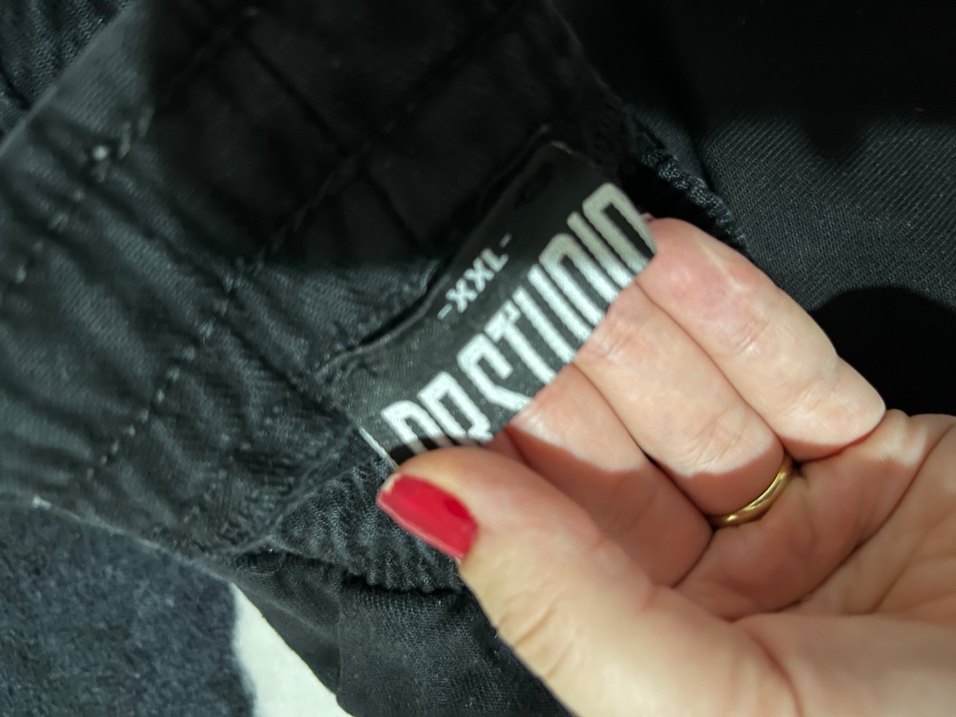 Siyah Rahat Kesim erkek kargo Pantolon - Görsel 3