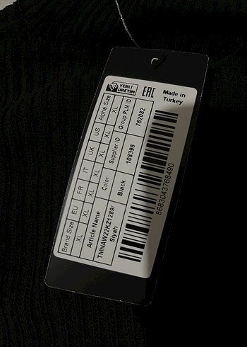 Siyah erkek bogazlı  Yaka Triko Kazak - Görsel 2