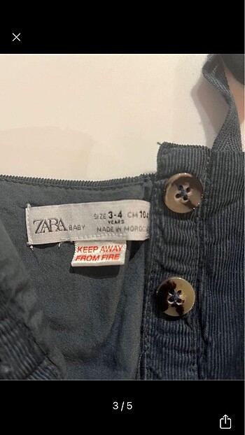 Zara Zara kadife salopet
