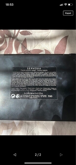 Sephora Orijinal sephora far paleti