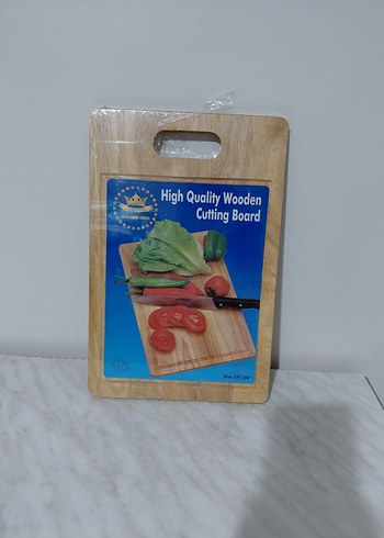 Parlak Kahverengi Ahşap Kesme Tahtası 15x10 - Görsel 2