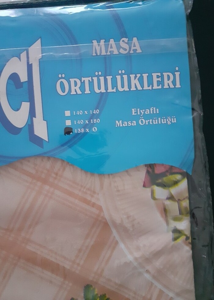 Yuvarlak masa örtüsü  - Görsel 2