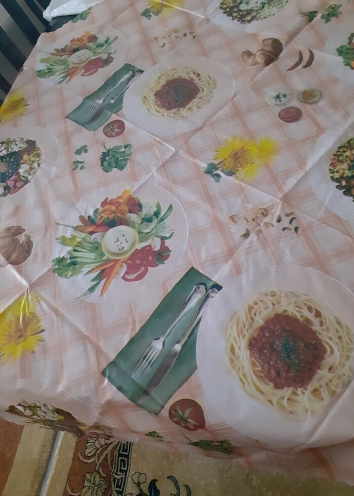 Yuvarlak masa örtüsü  - Görsel 5