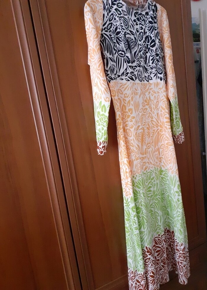 UZUN EBRULİ ELBİSE - Görsel 4