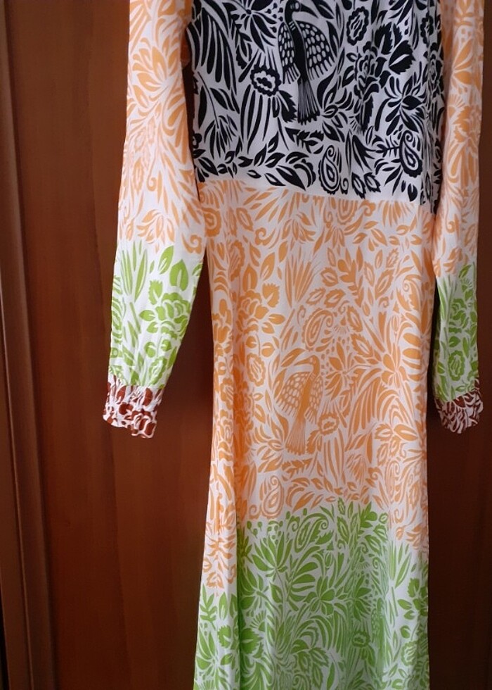 UZUN EBRULİ ELBİSE - Görsel 5