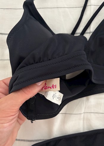 Penti Siyah Çapraz Askılı Kadın Bikini takımı