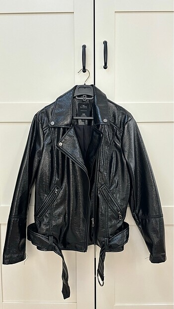 Oversize biker ceket