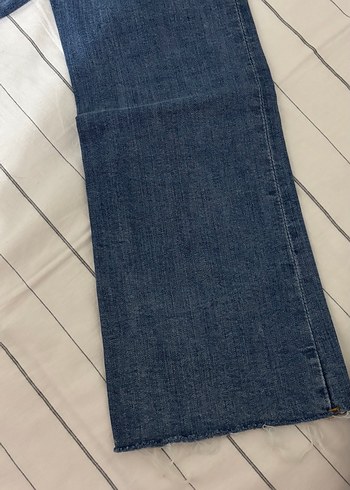 Mango Kadın Mavi Normal Boy Denim Pantolon
