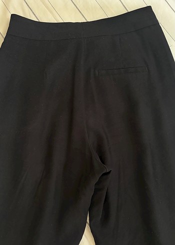 xs Beden Siyah Kadın Salaş Midi Şalvar Pantolon