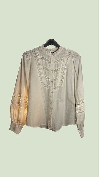 Zara Dantelli poplin gömlek