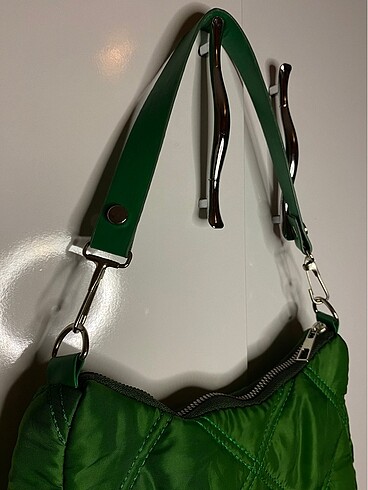  Beden yeşil Renk Mini kol çantası