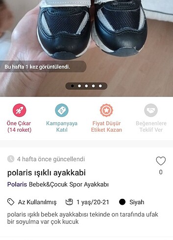 21 Beden siyah Renk İlk adim ışıklı ayakkabi 