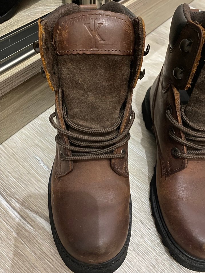 Kahverengi Deri Tokalı Bot kadın - Görsel 2