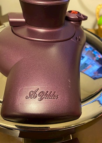 Bordo Renkli Düdüklü Tencere - Görsel 3