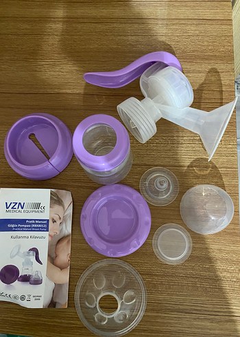 Mor Renkli Göğüs Pompası Seti