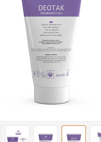 Deotak Soft Krem Deodorant 35ml Hassas Cilt - Görsel 3