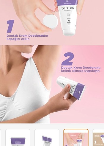 Deotak Soft Krem Deodorant 35ml Hassas Cilt - Görsel 5