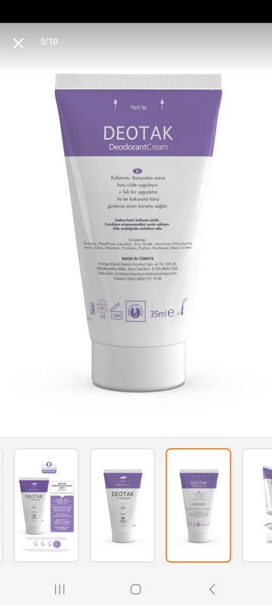 Deotak Soft Krem Deodorant 35ml Hassas Cilt - Görsel 3