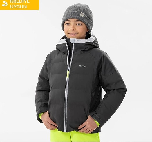 11-12 Yaş Beden gri Renk Decatlıon mont