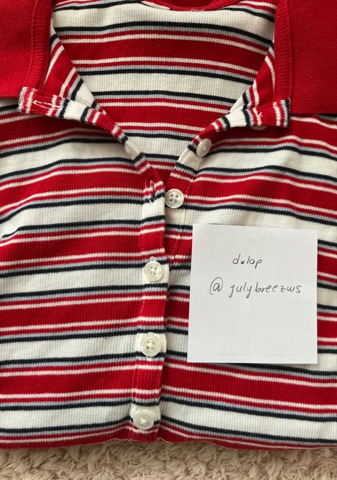 h&m ribana polo yaka kadın üst - Görsel 2