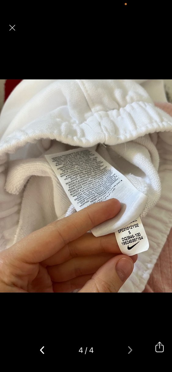 Nike Erkek Beyaz Rahat Kesim Eşofman Altı - Görsel 4