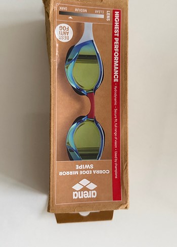 Arena Cobra Edge Swipe Mr Unisex Beyaz Yüzücü Gözlüğü - Görsel 4