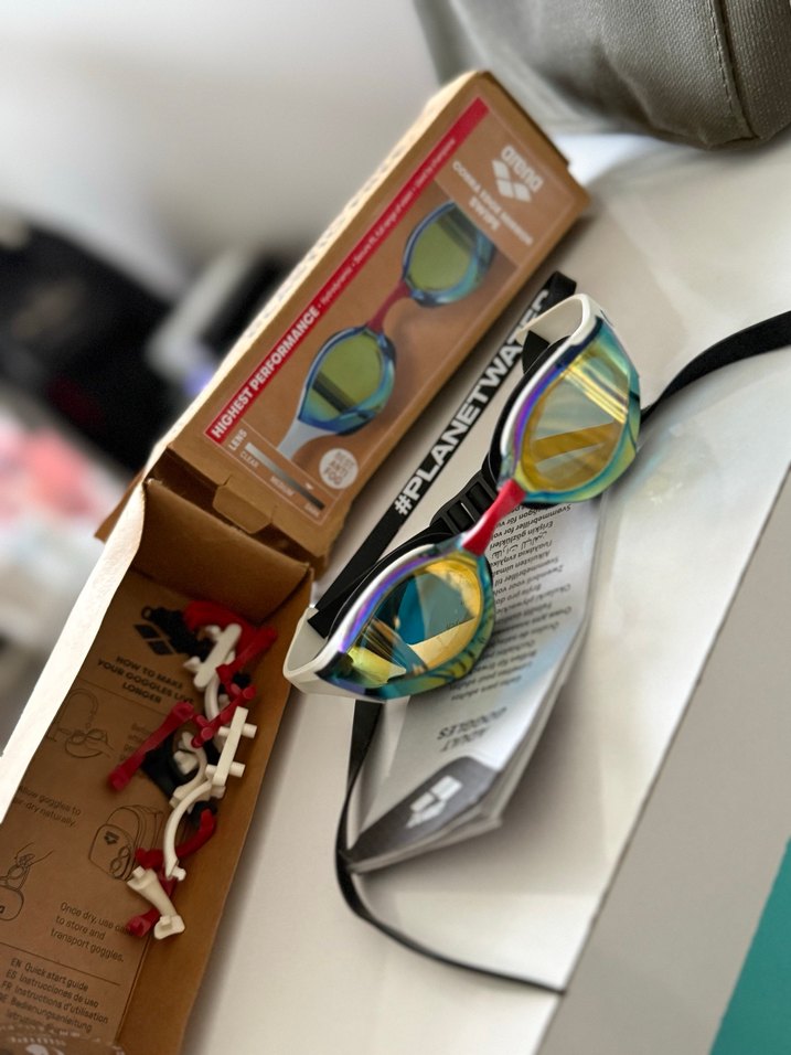 Arena Cobra Edge Swipe Mr Unisex Beyaz Yüzücü Gözlüğü - Görsel 3