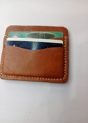 Kahverengi Gerçek Deri Eode Dikim Kartlık - Görsel 2