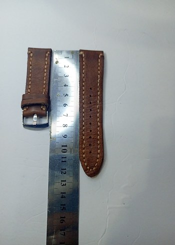 Erkek Saati Kayışınelde dikim hakiki deri - Görsel 2