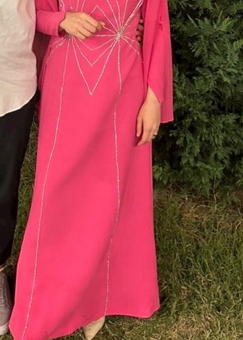 s Beden pembe Renk Abiye elbise