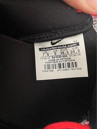 38 Beden gri Renk Nike#nikefree1.0cross bıonıc