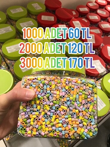 İkea pyssla hama boncuk pastel renk