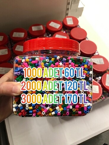 Ikea 1000 adet orjinal ikea canlı karma hama boncuk