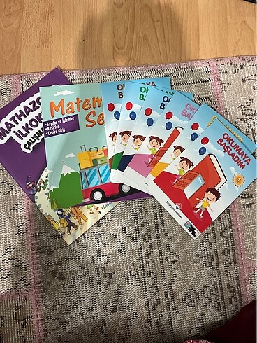 6 adet okumaya başladım -matematik serüveni ve çalışma kitabı 1.