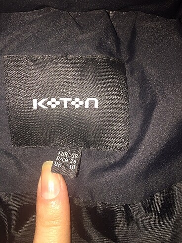 38 Beden siyah Renk Kadın mont koton bershka zara