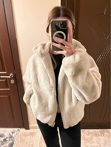 Pull bear peluş mont