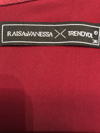 36 Beden RAISA&VANESSA; for Trendyol Bordo Mini Elbise