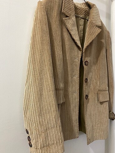 m Beden KREM BLAZER CEKET