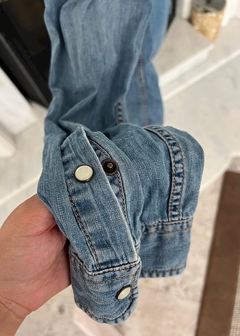 xl Beden mavi Renk Mavi Denim erkek Gömlek
