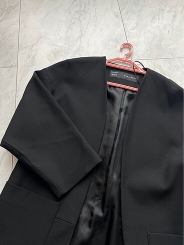 s Beden siyah Renk Zara uzun blazer ceket
