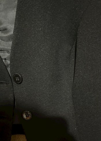 Düğmeli Siyah Kadın Ofis Yeleği - Görsel 3