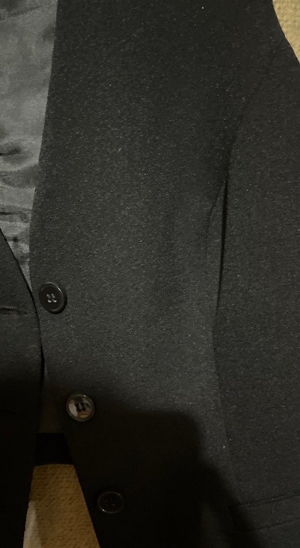 Düğmeli Siyah Kadın Ofis Yeleği - Görsel 3