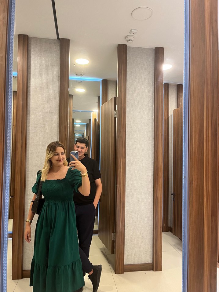 Kadın Parlak Yeşil Midi Elbise - Görsel 3