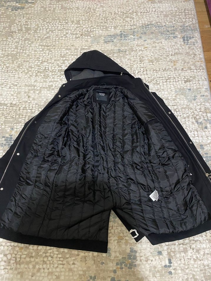 DeFacto M beden siyah mont - Görsel 3